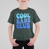Cool Dads Club Blue Typography T Shirt For Kid Fathers Day Gift