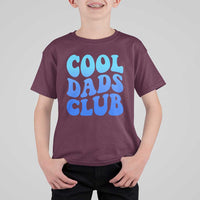 Cool Dads Club Blue Typography T Shirt For Kid Fathers Day Gift