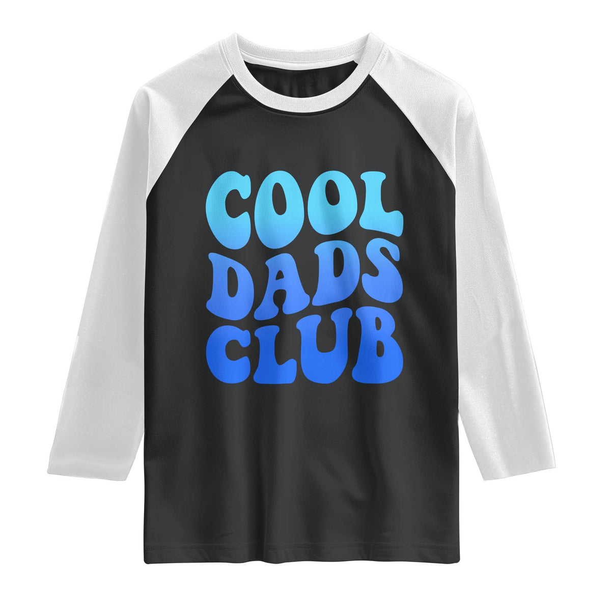 Cool Dads Club Blue Typography Raglan Shirt Fathers Day Gift