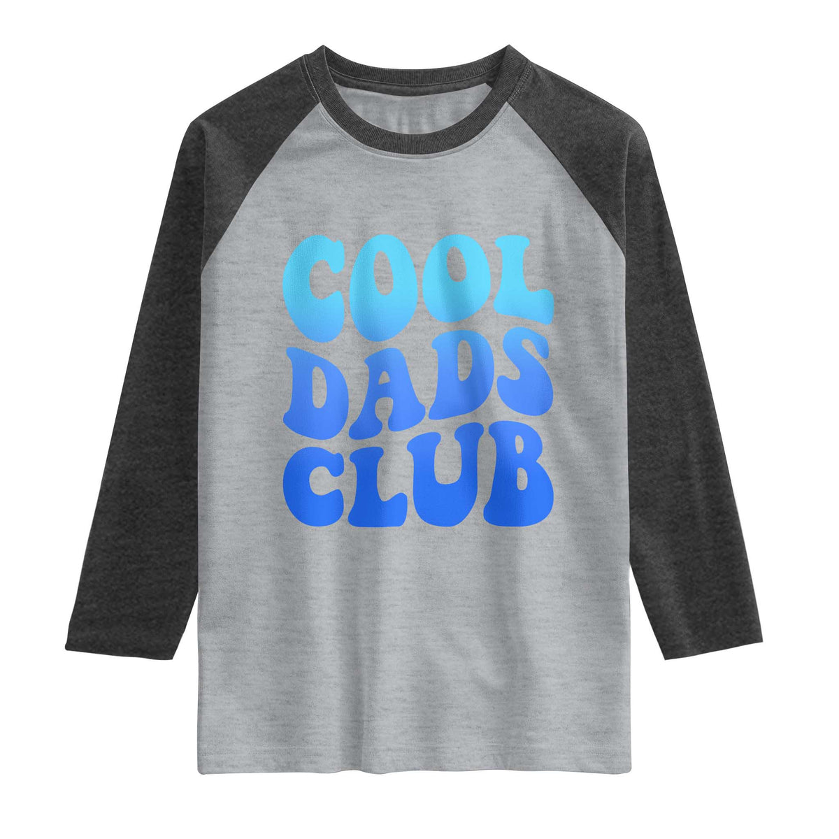 Cool Dads Club Blue Typography Raglan Shirt Fathers Day Gift