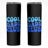 Cool Dads Club Blue Typography Skinny Tumbler Fathers Day Gift