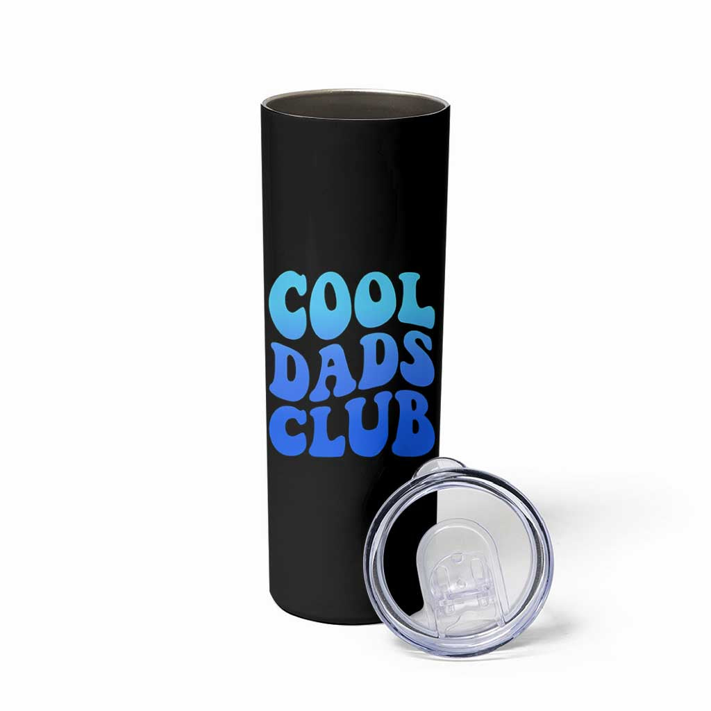 Cool Dads Club Blue Typography Skinny Tumbler Fathers Day Gift