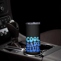 Cool Dads Club Blue Typography Skinny Tumbler Fathers Day Gift