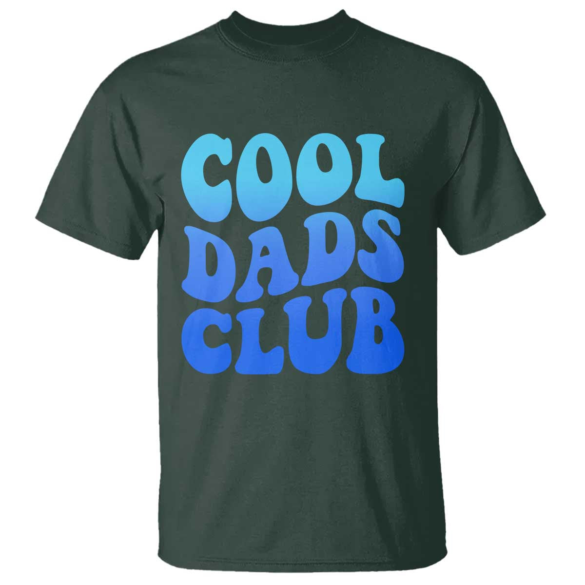 Cool Dads Club Blue Typography T Shirt Fathers Day Gift