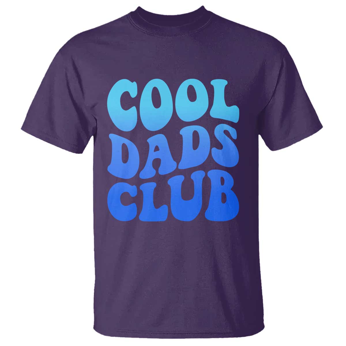 Cool Dads Club Blue Typography T Shirt Fathers Day Gift