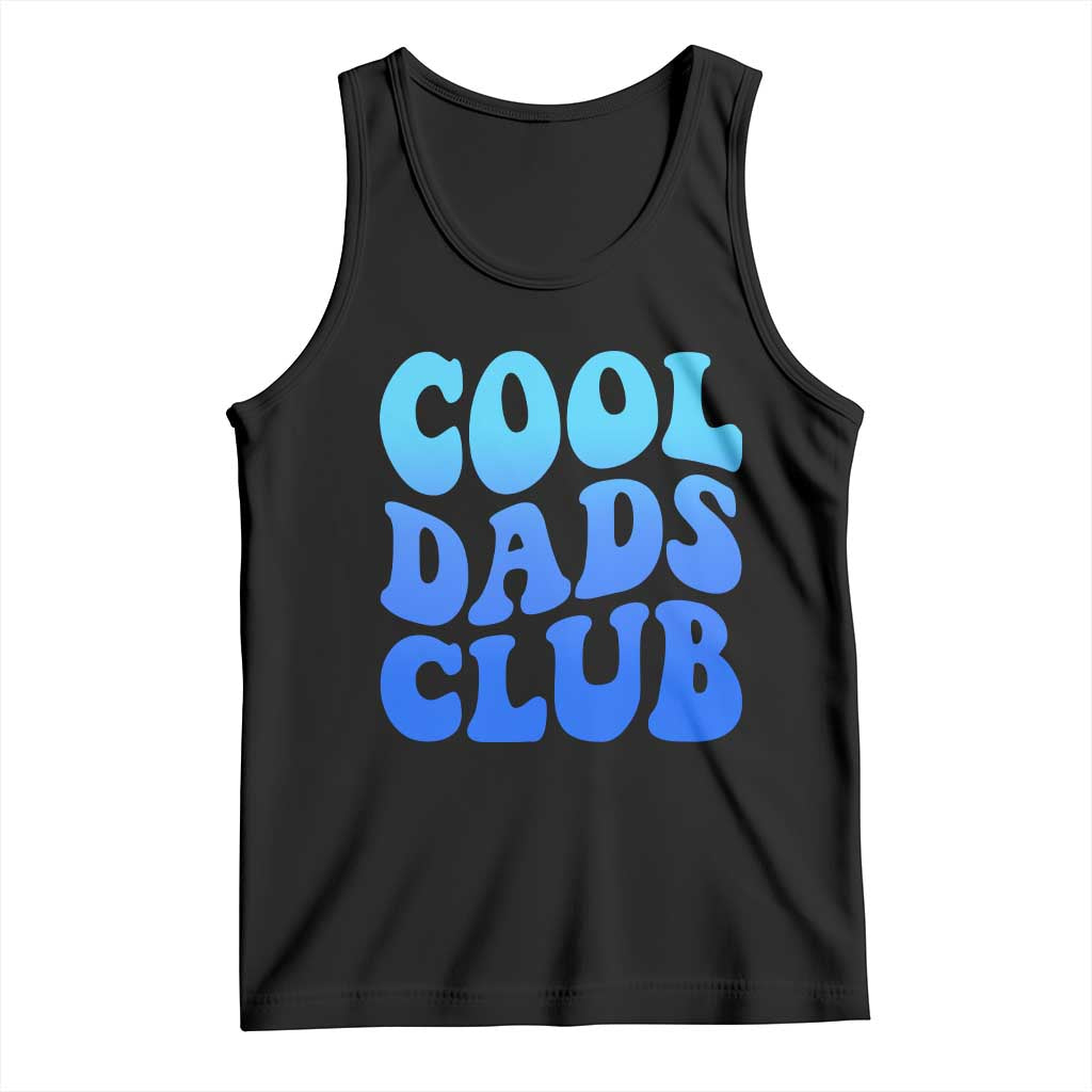 Cool Dads Club Blue Typography Tank Top Fathers Day Gift