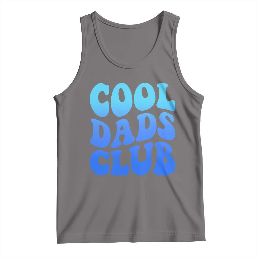 Cool Dads Club Blue Typography Tank Top Fathers Day Gift