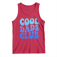 Cool Dads Club Blue Typography Tank Top Fathers Day Gift