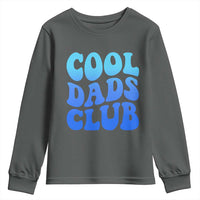 Cool Dads Club Blue Typography Youth Sweatshirt Fathers Day Gift