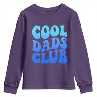 Cool Dads Club Blue Typography Youth Sweatshirt Fathers Day Gift