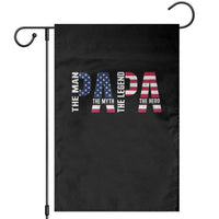 Vintage American Flag Papa The Man The Myth The Legend Garden Flag Fathers Day Gift