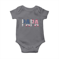 Vintage American Flag Papa The Man The Myth The Legend Baby Onesie Fathers Day Gift