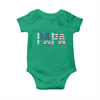 Vintage American Flag Papa The Man The Myth The Legend Baby Onesie Fathers Day Gift