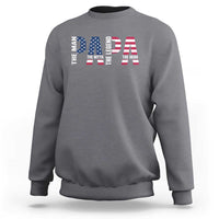 Vintage American Flag Papa The Man The Myth The Legend Sweatshirt Fathers Day Gift