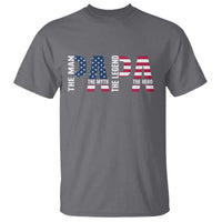 Vintage American Flag Papa The Man The Myth The Legend T Shirt Fathers Day Gift