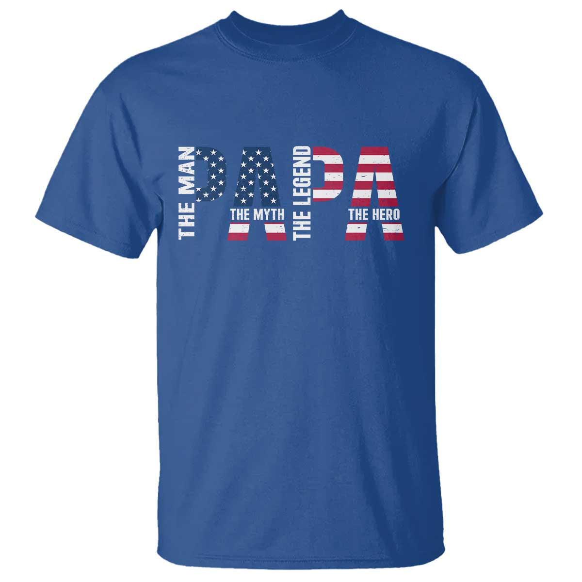 Vintage American Flag Papa The Man The Myth The Legend T Shirt Fathers Day Gift
