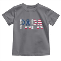 Vintage American Flag Papa The Man The Myth The Legend Toddler T Shirt Fathers Day Gift
