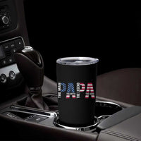 Vintage American Flag Papa The Man The Myth The Legend Tumbler Cup Fathers Day Gift