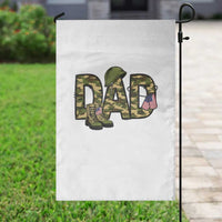 Proud Army Dad USA Flag Camo Garden Flag Fathers Day Gift