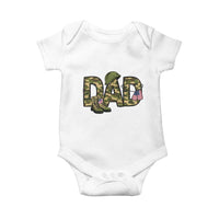 Proud Army Dad USA Flag Camo Baby Onesie Fathers Day Gift
