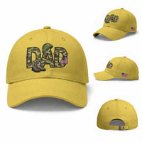 Proud Army Dad USA Flag Camo Baseball Cap Fathers Day Gift