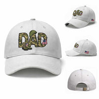 Proud Army Dad USA Flag Camo Baseball Cap Fathers Day Gift