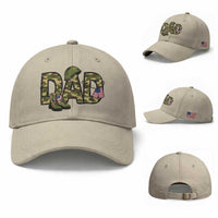 Proud Army Dad USA Flag Camo Baseball Cap Fathers Day Gift