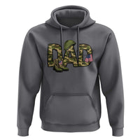 Proud Army Dad USA Flag Camo Hoodie Fathers Day Gift