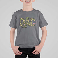 Proud Army Dad USA Flag Camo T Shirt For Kid Fathers Day Gift
