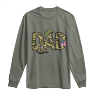Proud Army Dad USA Flag Camo Long Sleeve Shirt Fathers Day Gift