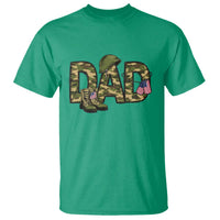 Proud Army Dad USA Flag Camo T Shirt Fathers Day Gift