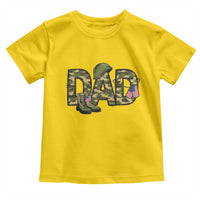 Proud Army Dad USA Flag Camo Toddler T Shirt Fathers Day Gift