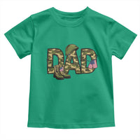 Proud Army Dad USA Flag Camo Toddler T Shirt Fathers Day Gift