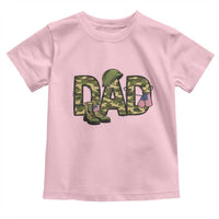 Proud Army Dad USA Flag Camo Toddler T Shirt Fathers Day Gift