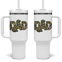 Proud Army Dad USA Flag Camo Tumbler With Handle Fathers Day Gift
