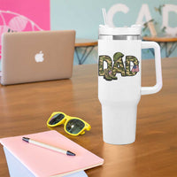 Proud Army Dad USA Flag Camo Tumbler With Handle Fathers Day Gift