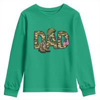 Proud Army Dad USA Flag Camo Youth Sweatshirt Fathers Day Gift