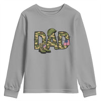 Proud Army Dad USA Flag Camo Youth Sweatshirt Fathers Day Gift