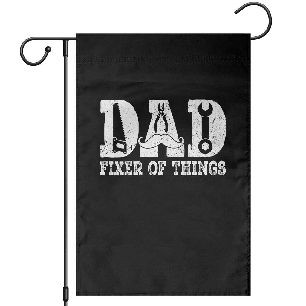 Handyman Dad Fixer Of Everything Garden Flag Funny Garage Papa