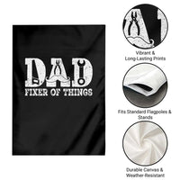 Handyman Dad Fixer Of Everything Garden Flag Funny Garage Papa