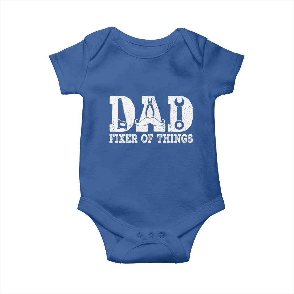 Handyman Dad Fixer Of Everything Baby Onesie Funny Garage Papa