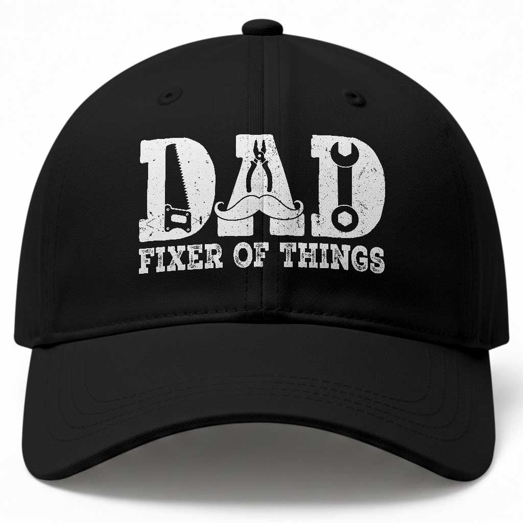 Handyman Dad Fixer Of Everything Baseball Cap Funny Garage Papa