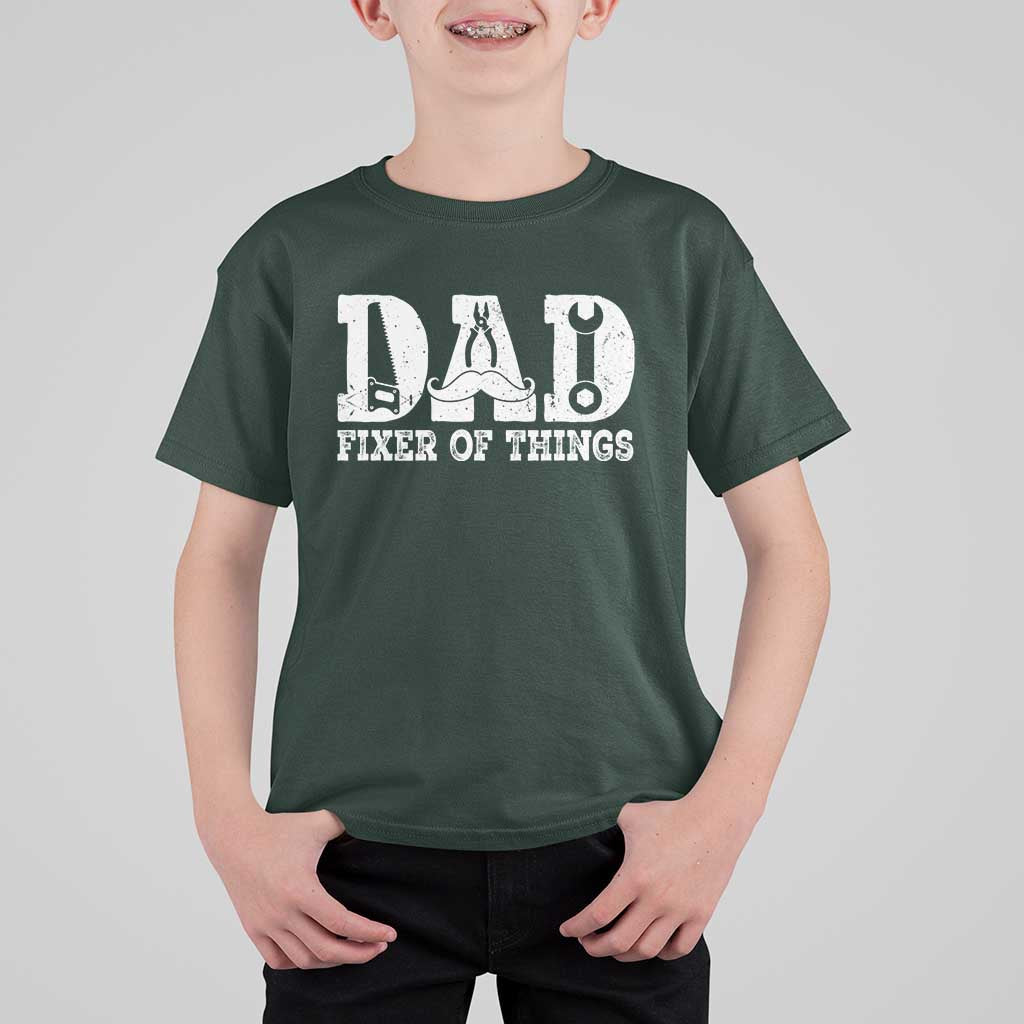 Handyman Dad Fixer Of Everything T Shirt For Kid Funny Garage Papa