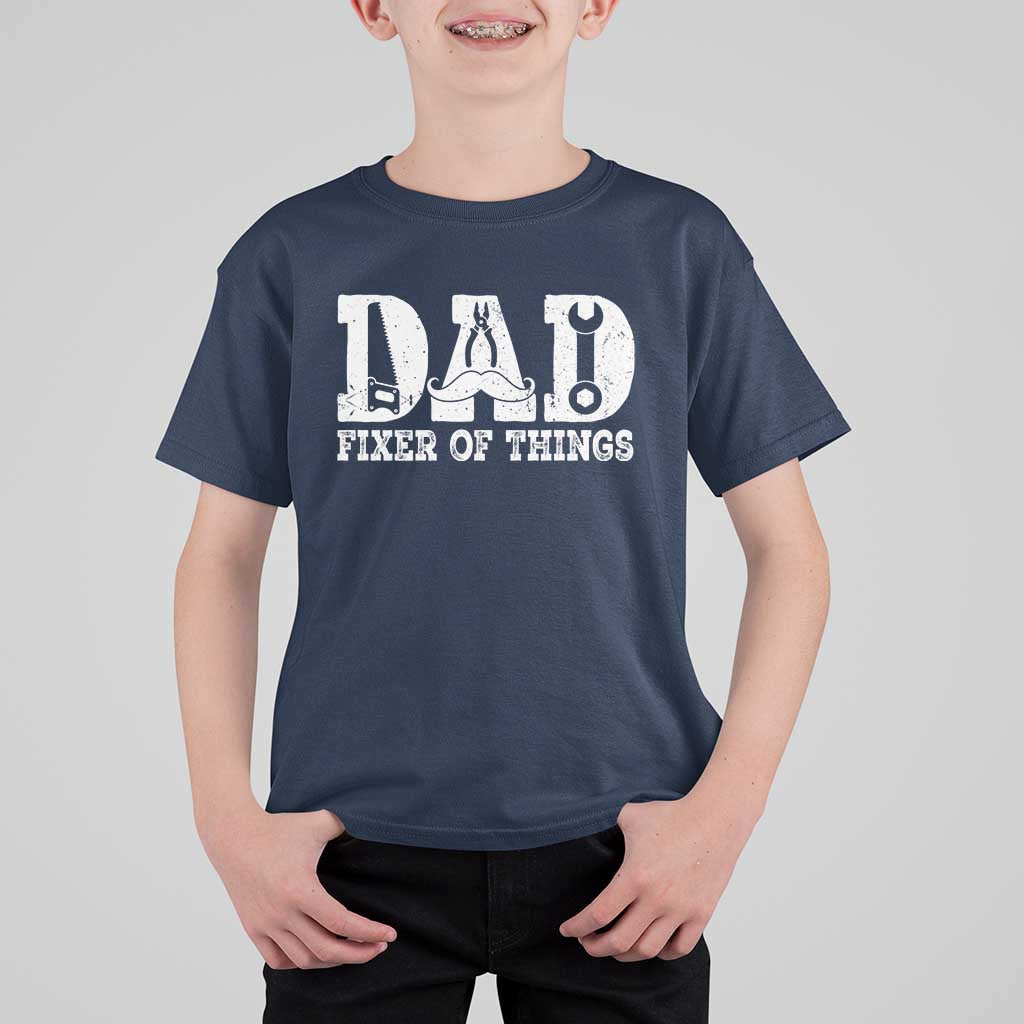Handyman Dad Fixer Of Everything T Shirt For Kid Funny Garage Papa