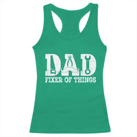 Handyman Dad Fixer Of Everything Racerback Tank Top Funny Garage Papa