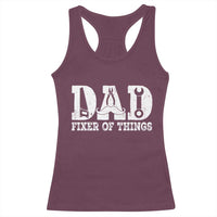Handyman Dad Fixer Of Everything Racerback Tank Top Funny Garage Papa