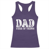 Handyman Dad Fixer Of Everything Racerback Tank Top Funny Garage Papa
