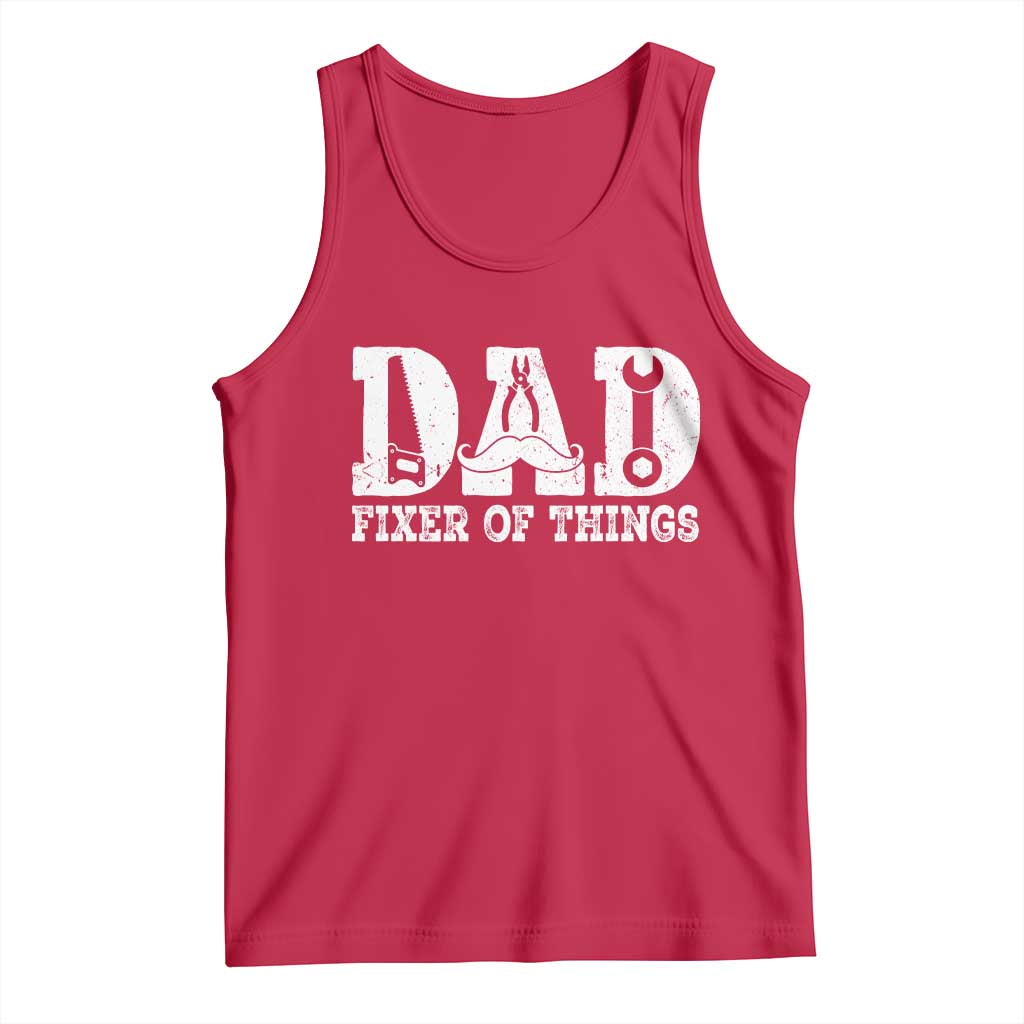 Handyman Dad Fixer Of Everything Tank Top Funny Garage Papa