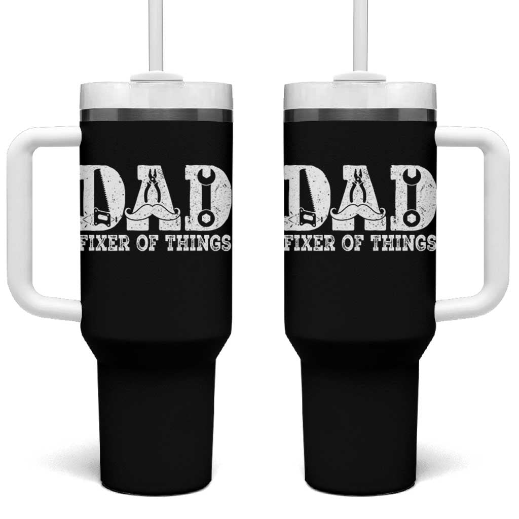 Handyman Dad Fixer Of Everything Tumbler With Handle Funny Garage Papa
