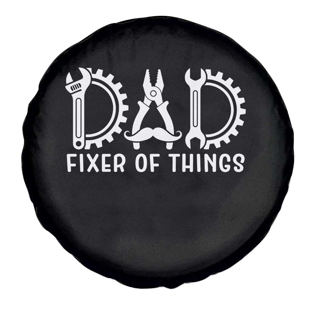Dad Fixer Of Everything Garage Life Spare Tire Cover Auto Mechanic Fathers Day Gift